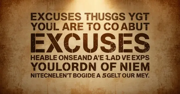 Excuses Quotes