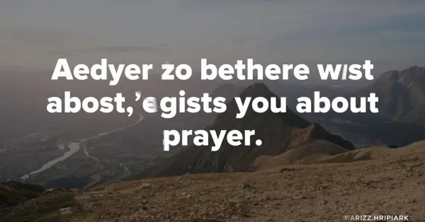 Quotes About Prayer
