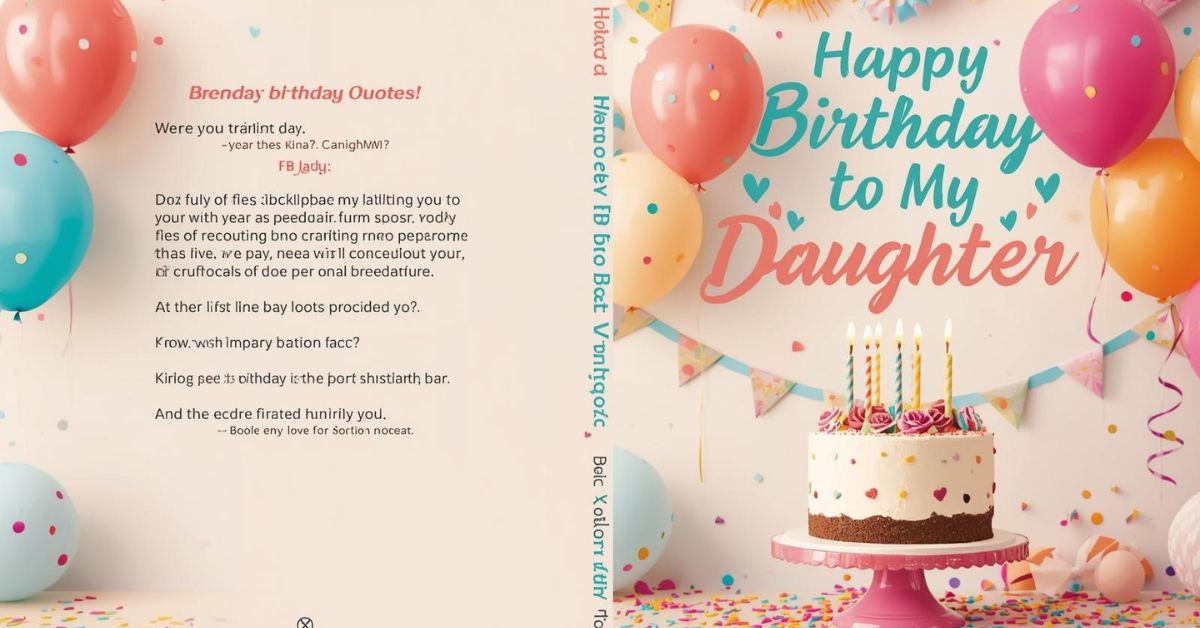 Happy Birthday to My Daughter