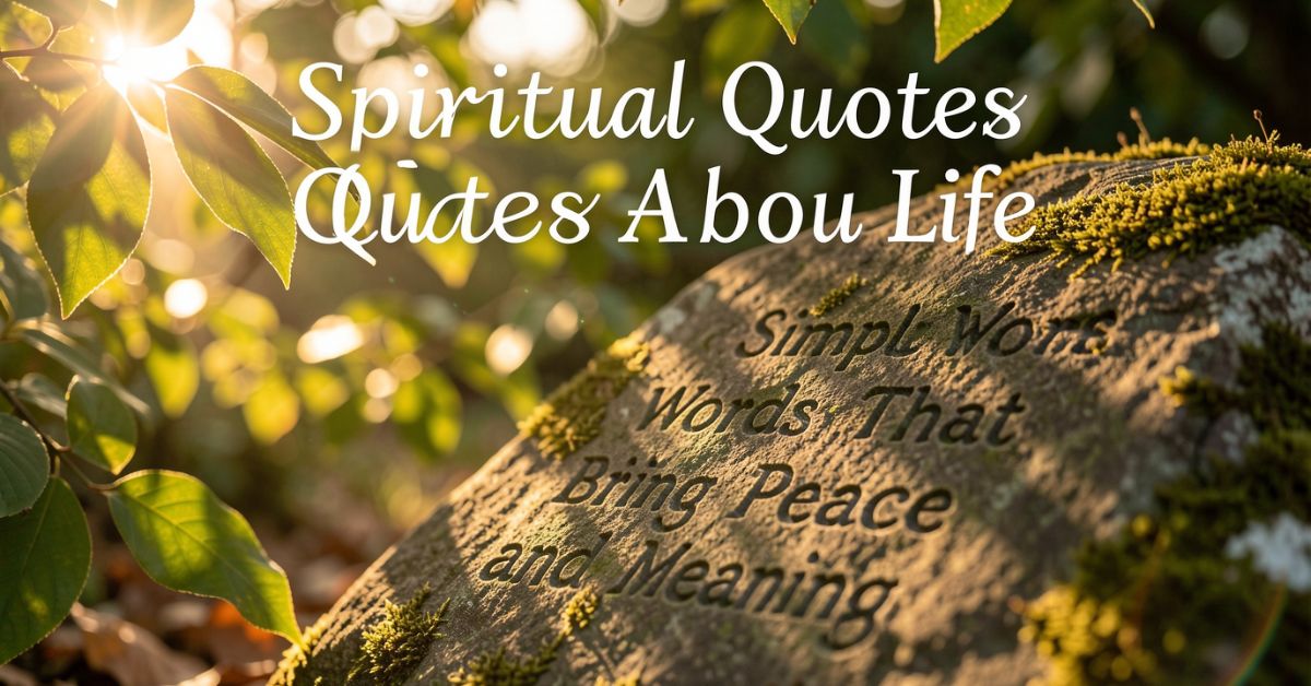 Spiritual Quotes About Life