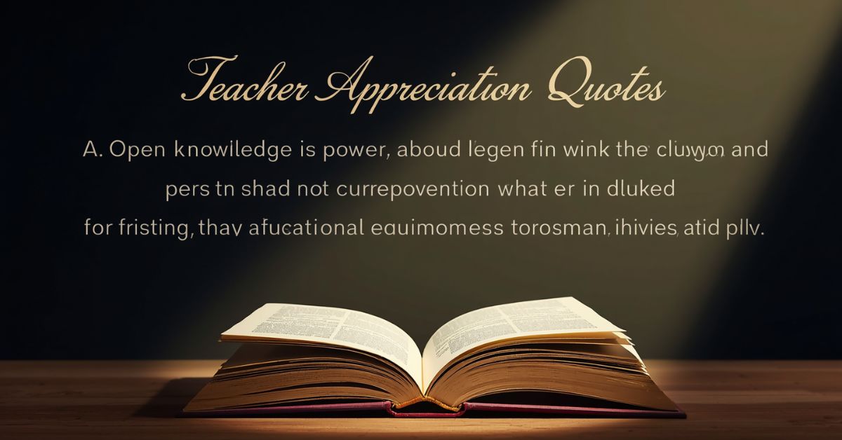 Teacher Appreciation Quotes