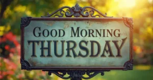Good Morning Thursday Quotes